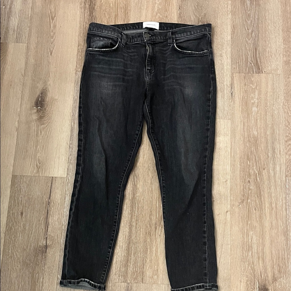 Current/Elliott Charcoal Ankle & Cropped Jeans